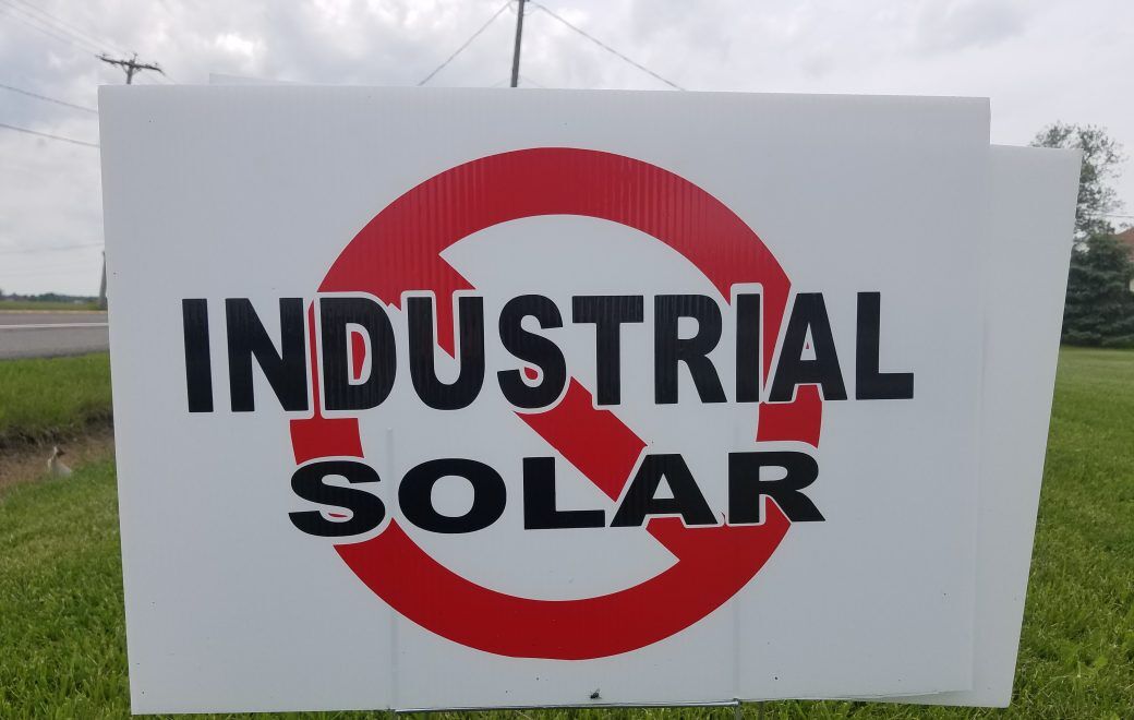 Solar yard sign